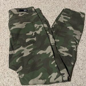 KUT High Rise Camo Jeans